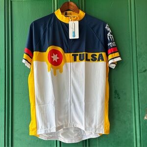 Tulsa Oklahoma Cycling Club Jersey CoolMax Short Sleeve Size XL

New With Tags